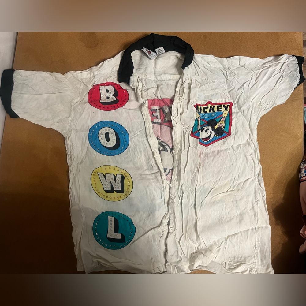 80S DOES 50S MICKEY MOUSE BOWLING SHIRT